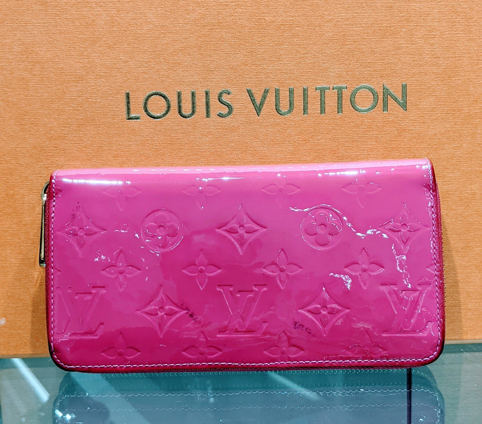 Louis Vuitton Griotte Monogram Vernis Zippy Wallet