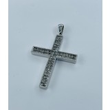  Pendant Cross .80ctw Diamonds 14kw 1.25x.9mm 122120162