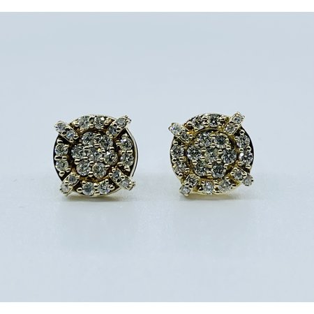 Earrings .50ctw Diamonds 10ky 9.3x9.3mm 122120159