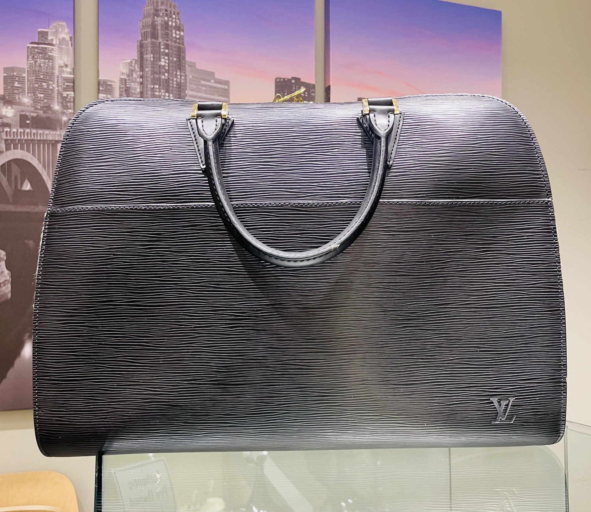 Handbag Louis Vuitton Sorbonne Black Epi M54512 122120341
