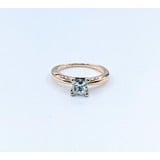  Ring Solitaire .60ct Princess Diamond 14ky Sz4 223010067
