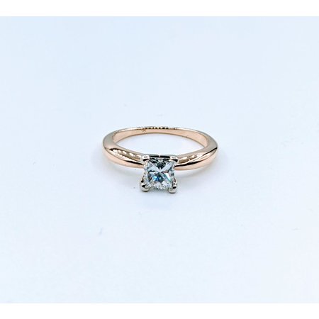Ring Solitaire .60ct Princess Diamond 14ky Sz4 223010067