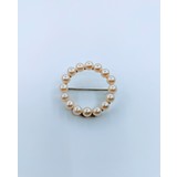  Brooch Circle 4.5mm Pearls 10ky 27.5mm 223020017