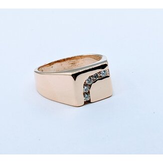 Ring .33ctw Diamonds 18ky Sz10.75 123020106
