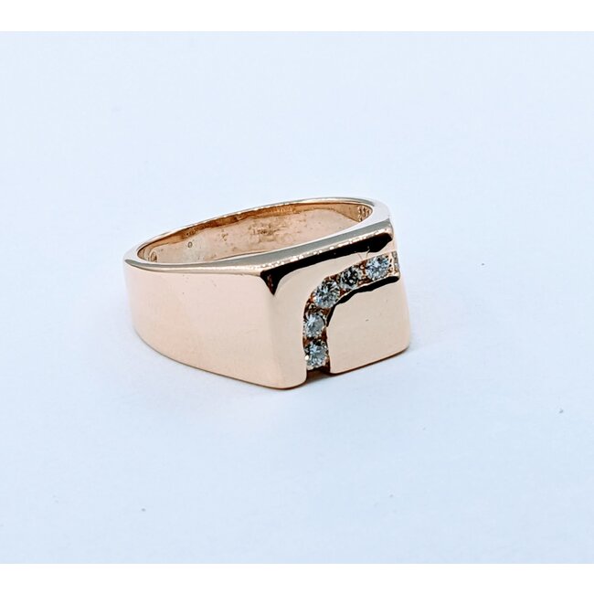 Ring .33ctw Diamonds 18ky Sz10.75 123020106