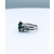 Ring Set .20ctw Baguette Diamonds 10x5mm Topaz Platinum Sz5 223020241