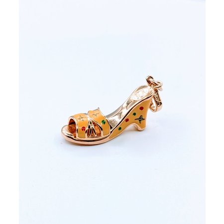 Charm Rosato Yellow Enamel Heel 14ky 123030115