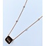Necklace .55ctw Round Diamonds 5.68ct Smokey Quartz 14kr 16-18" 223030016