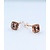 Earrings LeVian .12ctw Diamonds .80ctw Morganite 14kr 7x7mm 122120100