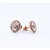 Earrings Circle 1.12ctw Diamonds 14kr .5" 123030193