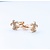 Earrings Fleurdelis .15ctw Diamonds 14ky .3x.3" 123030199