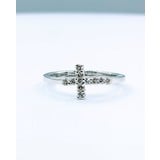  Ring Cross .17ctw Diamonds 14kw Sz6 123030244