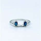  Ring Wrap .08ctw Round Diamonds .30ctw Sapphires 14ky Sz6 223030071