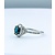 Ring .25ctw Diamonds .84ct Sapphire 14kw Sz7 123030207