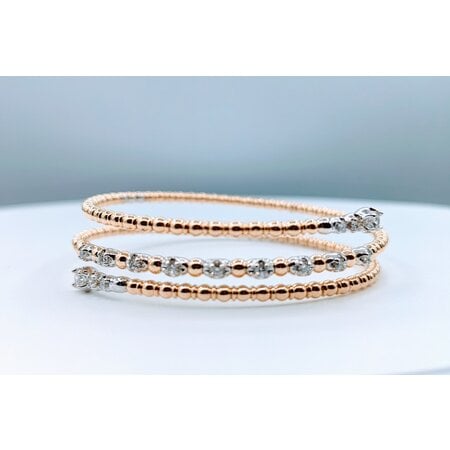 Bracelet Wrap .55ctw Diamonds 14ky 7" 123030234