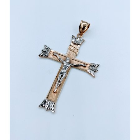 Pendant Cross Crucifix 10ky 2.5x1.5"  6.15g 123030344