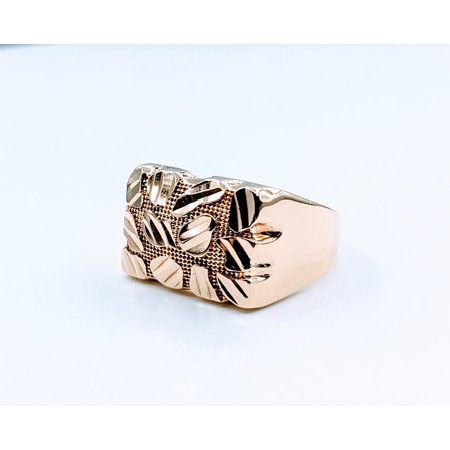 Ring Leaf Nugget 10ky Sz12 123030311
