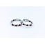 Earrings Hoop 1.24ctw Diamonds 1.38ctw Rubies 14kw .75" 123030211