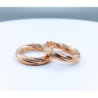 Earrings Hoops 5.5mm Twist 14ky 31x5.5mm 6.65g 223030097