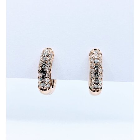 Earrings Huggie .74ctw Diamonds 14ky .5" 123030200