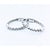 Earrings Oval Hoop 1.45ctw Diamonds 14kw .9" 123030212