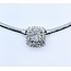 Necklace Omega 3mm 1.0ctw Round/Baguette Diamonds 14kw 17" 223040095