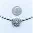 Necklace Omega 3mm 1.0ctw Round/Baguette Diamonds 14kw 17" 223040095