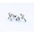 Earrings Cross Screwback .19ctw Diamonds 14kw .5x.4" 123030217