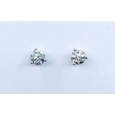 Earrings Studs .66ctw Round Diamonds 14kw 4.5mm 223040120