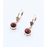  Earrings Dangle 6mm Garnets 14ky 23x7mm 223040057