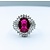 Ring .80ctw Diamonds 2.32ct Rubellite Tourmaline 900pt Sz6.5 122080309