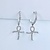 Earrings Dangle Cross .39ctw Diamonds 14kw 1x.5" 123030180