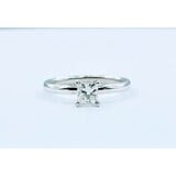  Ring Solitaire .50ct Princess Cut Diamond 10kw Sz7 223050006