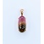Pendant 5.5ct Cabochon Watermelon Tourmaline 18ky 23.5x9mm 123050078