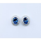  Earrings .30ctw Diamonds 2.78ctw Tanzanite 14kw 12.5x10.5mm 122060057