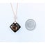 Pendant .04 Diamonds 9.00 Ctw SMOKY QUARTZ W/CH 14K 122120239