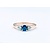 Ring .25ctw Diamonds .33ct Sapphire 14ky Sz5 122120158
