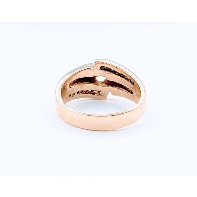 Ring .40ct Diamond .33ctw SI1-SI2 H Diamonds 14ky Sz9 122120501