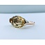 Ring .12ctw Round Diamonds 28x14mm Lemon Quartz 14ky Sz5 223060020