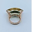 Ring .12ctw Round Diamonds 28x14mm Lemon Quartz 14ky Sz5 223060020