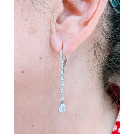 Earrings .84ctw Diamonds 14kw 123060029