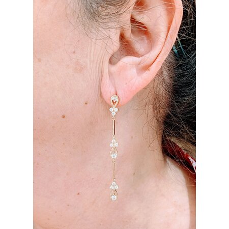 Earrings .75ctw Diamonds 14ky 123060043