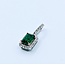 Pendant Drop .26ctw Diamonds 1.06ct Emerald 950pt .75x.3" 123060103