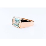  Ring 13x9mm Emerald Cut Aquamarine 18ky Sz9.5 223070010