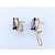 Earrings 16x12mm Oval Amethyst 14ky 19x15mm 223070063