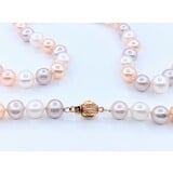  Necklace Strand 7-7.5mm Multi Colored South Sea Pearls 14ky 18.5" 223070048