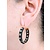 Earrings Hoops 4.0ctw Rose Cut Diamonds 14k/SS 33.5x5.5mm 223070053