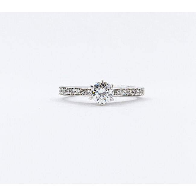 Ring .38Ct Round Diamond .08ctw Diamonds 14kw Sz4 223070147