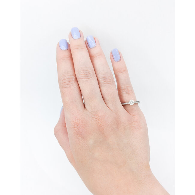 Ring .38Ct Round Diamond .08ctw Diamonds 14kw Sz4 223070147