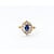 Ring .50ctw Round/Baguette Diamonds .70ct Sapphire 14ky Sz6 223070011